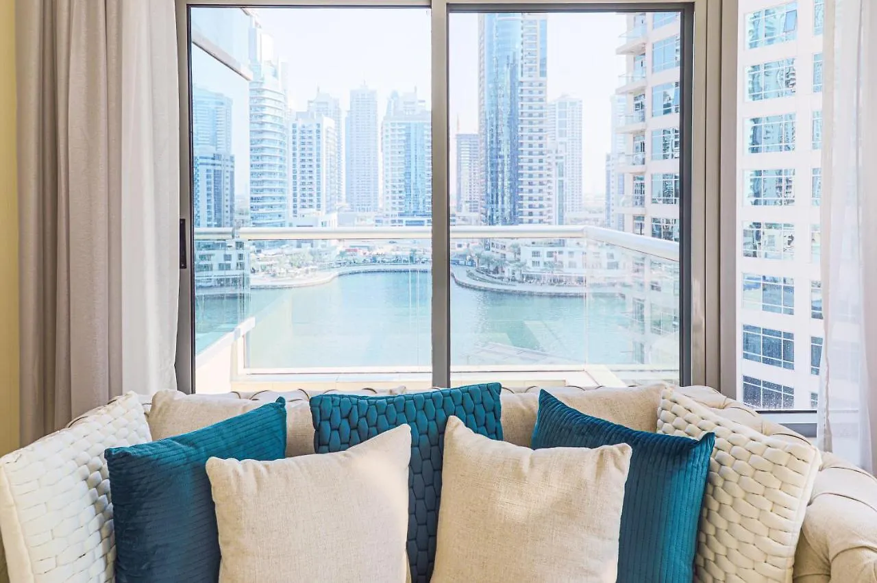דובאי Nasma Luxury Stays - Pastel-Colored Apt With Jaw-Dropping Marina Views 0*,