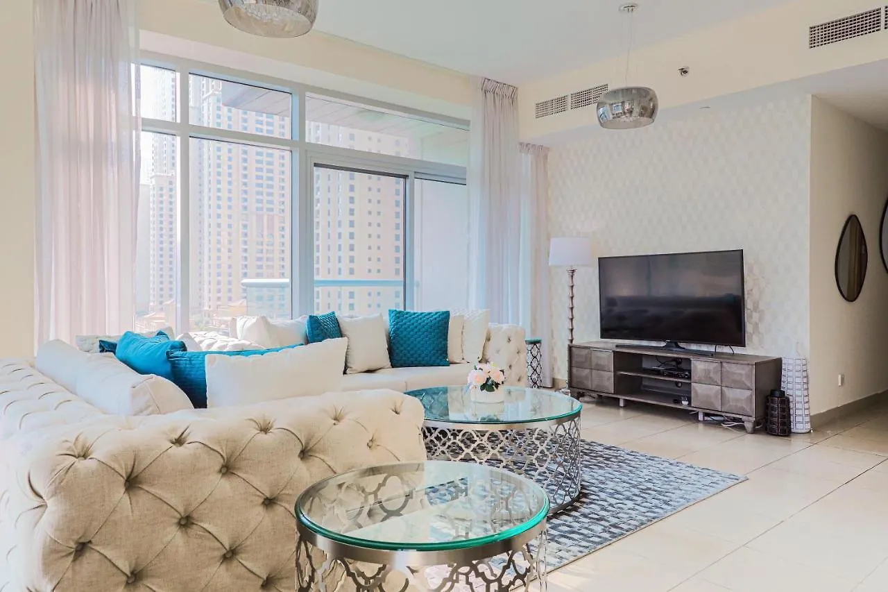 דובאי Nasma Luxury Stays - Pastel-Colored Apt With Jaw-Dropping Marina Views דירה